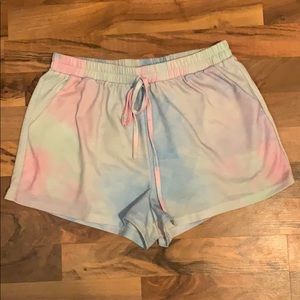 EUC tie dye lounge shorts